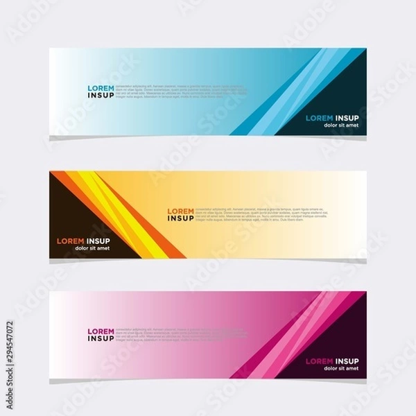 Obraz Modern vector banner web background abstract design template
