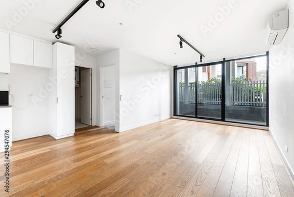 Obraz Empty and unfurnished brand new apartment
