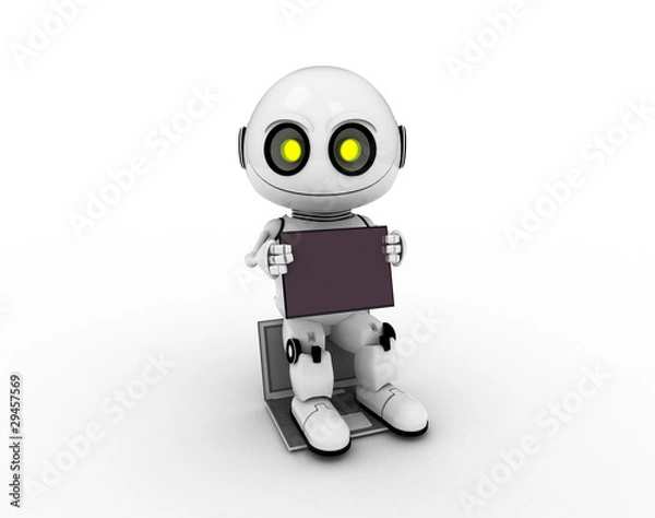 Obraz white robot