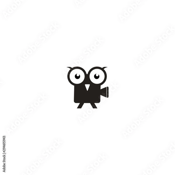 Fototapeta owl logo