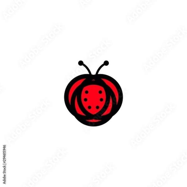 Fototapeta bug logo