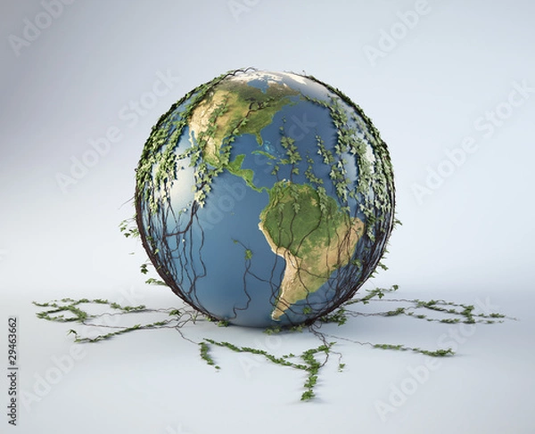 Obraz Earth covered with ivy