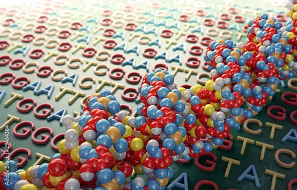 Obraz DNA sequencing concept illustration