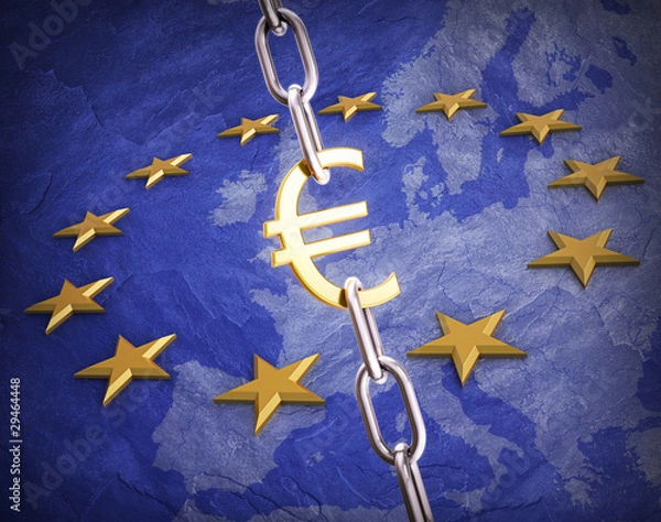 Obraz Euro currency concept illustration