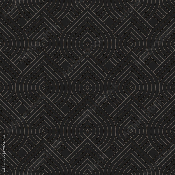 Obraz Seamless pattern Dynamic stylish linear texture. Repeating geometric background. Oriental pattern. Wallpaper, wrapper, packaging.