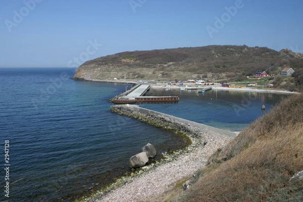 Obraz harbor of hammerhus, bornholm