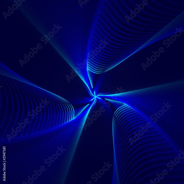 Fototapeta blue tunnel