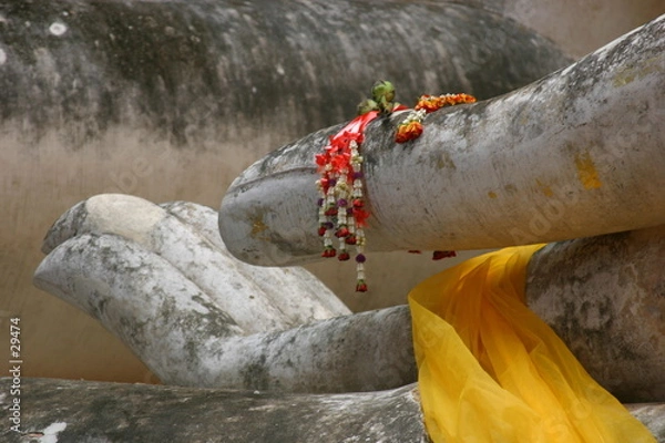 Fototapeta hand of buddha image