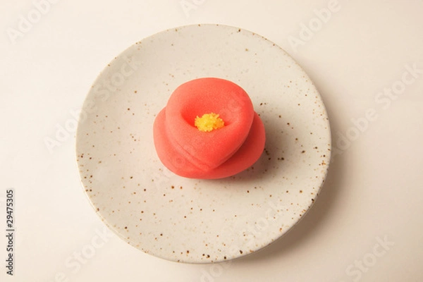 Obraz 菓子　和菓子　スイーツ　ツバキ　椿
