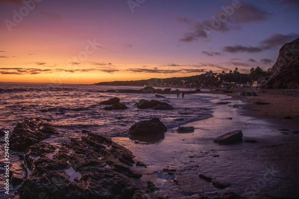 Fototapeta sunset on the beach