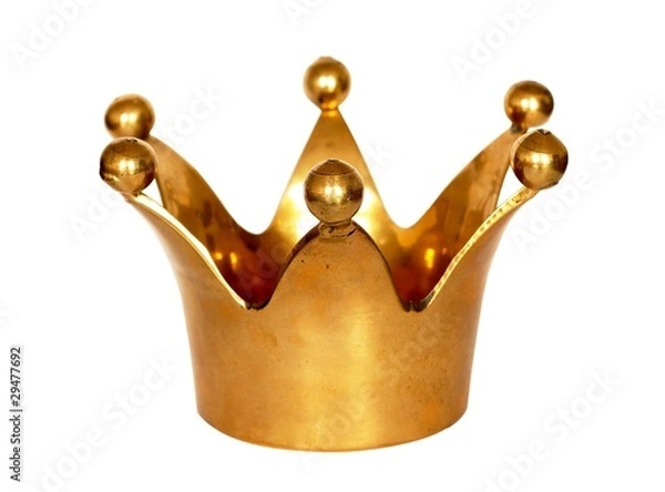 Obraz Karnawał korony na białym tle