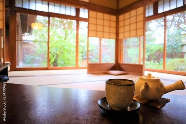 Obraz 和室でお茶