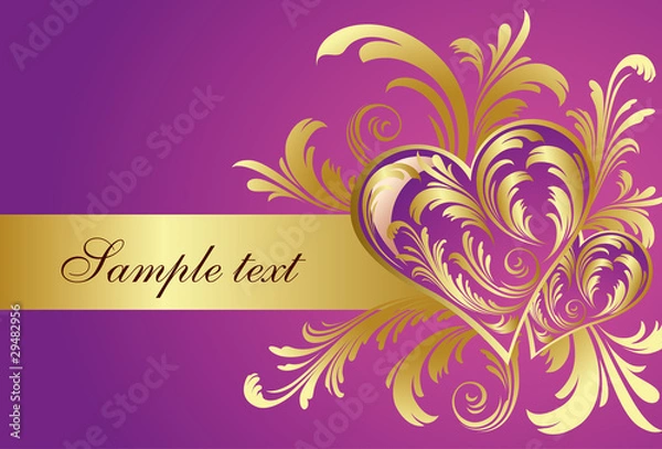 Obraz Happy Valentine's day postcard