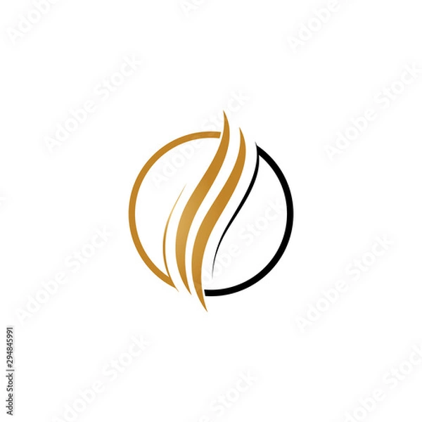 Obraz hair icon vector illustration design logo