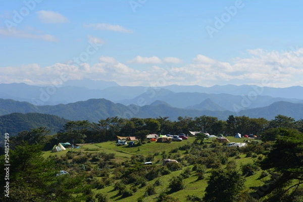 Fototapeta 内山牧場キャンプ場