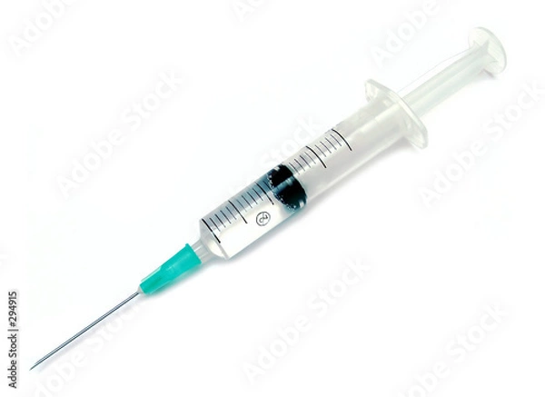 Obraz strzykawka z płynem