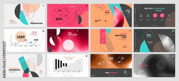 Fototapeta Presentation template design