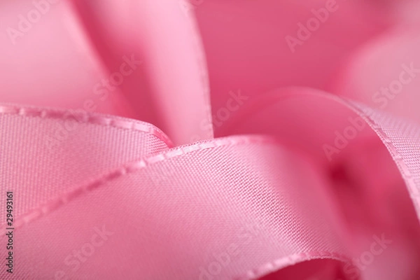 Obraz a pink ribbon background