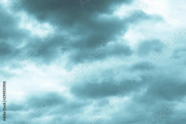 Fototapeta blue sky with white clouds