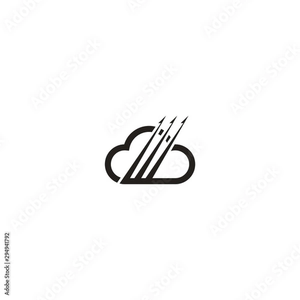 Fototapeta logo cloud