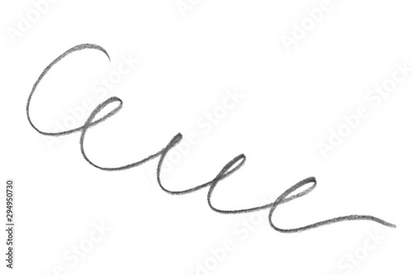 Obraz Hand drawn pencil scribble on white background