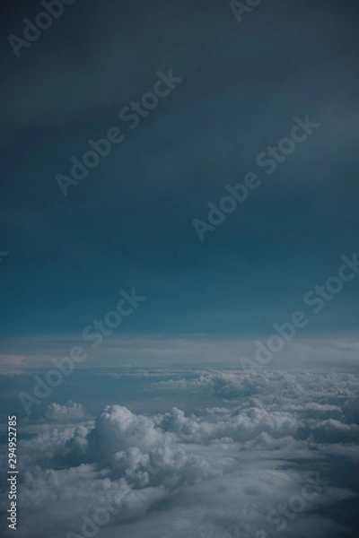 Fototapeta dramatic sky with clouds