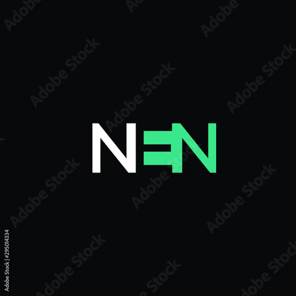 Fototapeta  N E N letter icon logo vector