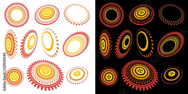 Obraz circulos signos solar