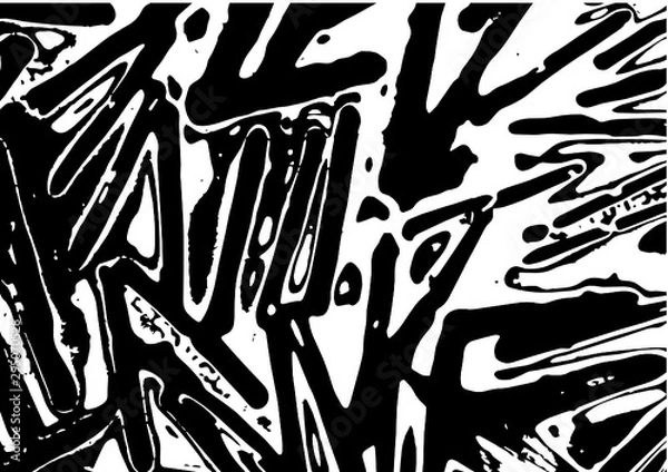 Obraz Black and out abstract vector textures