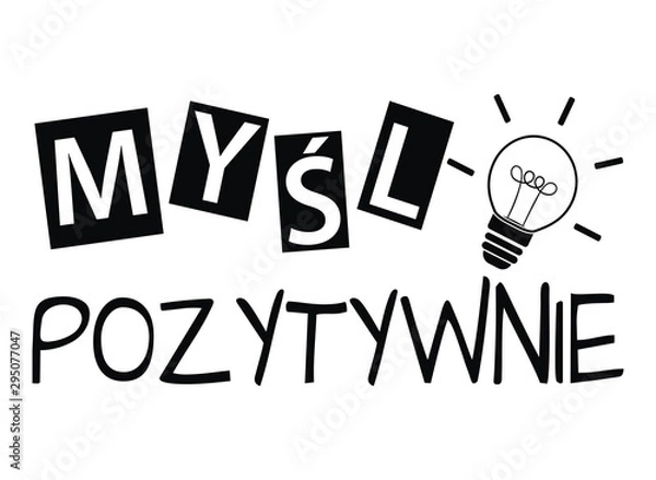 Obraz Myśl pozytywnie