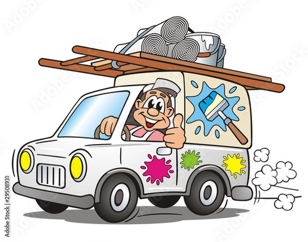 Obraz Painterman Service Van