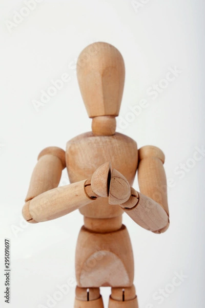 Fototapeta Boneco de madeira