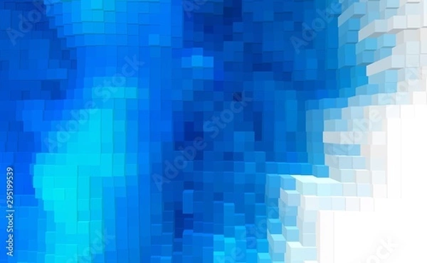 Fototapeta Abstract cube 3d extrude background, geometric modern.