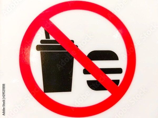 Obraz do not drink sign