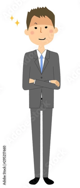 Fototapeta ビジネスマン 悪だくみ