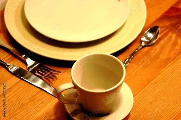 Obraz assiettes et couverts