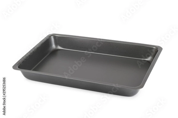 Obraz Baking tray on white background.
