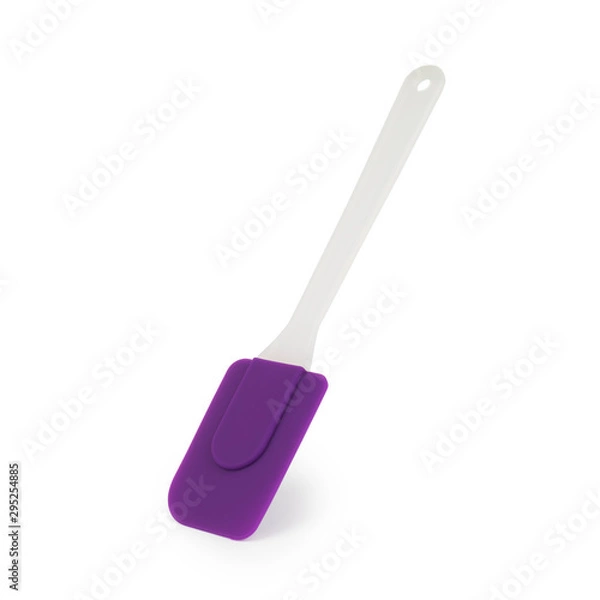 Obraz Silicone kitchen spatula isolated on white background.