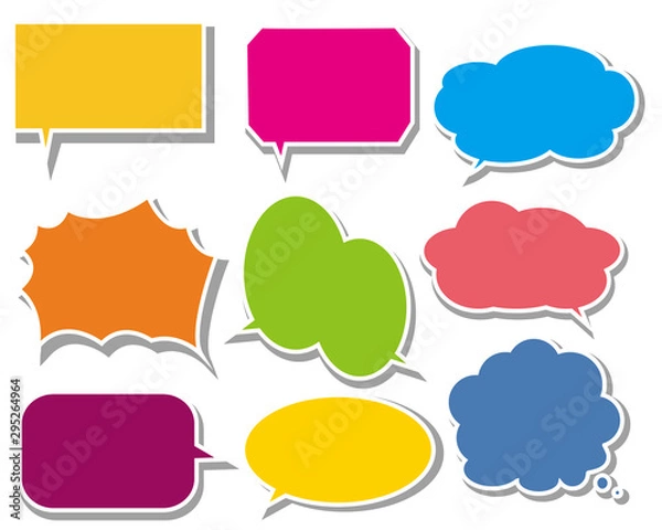 Fototapeta ふきだし　ベクター　セリフ