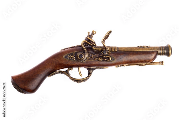 Obraz retro handgun