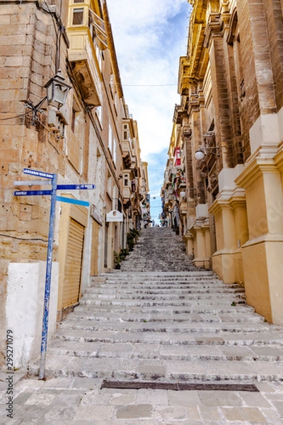 Fototapeta Valletta streets