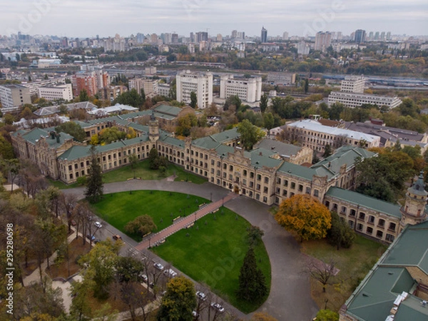 Obraz Aerial view of the National Technical University of Ukraine, also known as Igor Sikorsky Kyiv Polytechnic Institute. Kiev, Ukraine