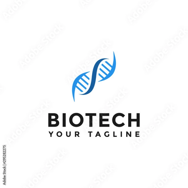 Obraz DNA Genetic Logo Design Template