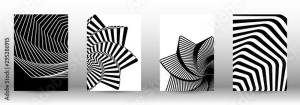 Obraz Set of abstract psychedelic backgrounds