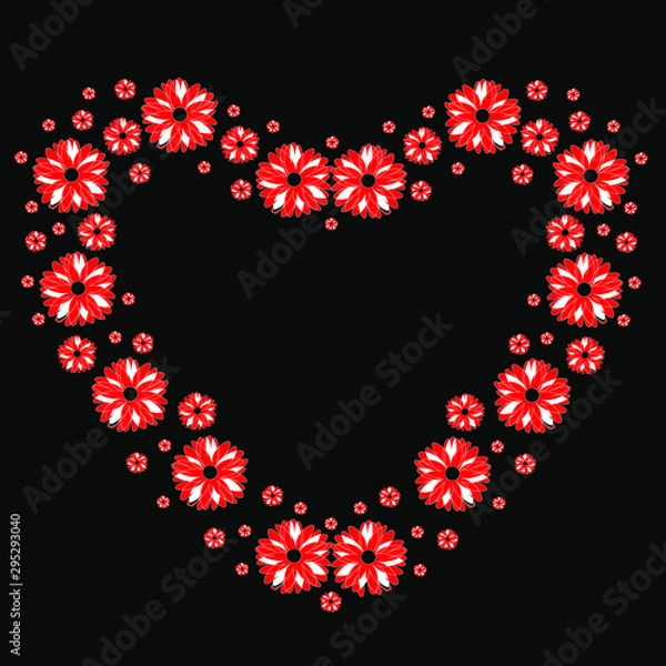 Obraz frame with hearts