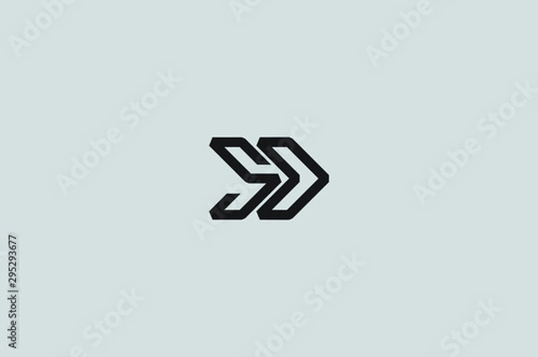 Obraz Unique Amazing Letter SD Logo Vector - EPS10