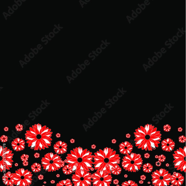 Obraz abstract floral background with flowers