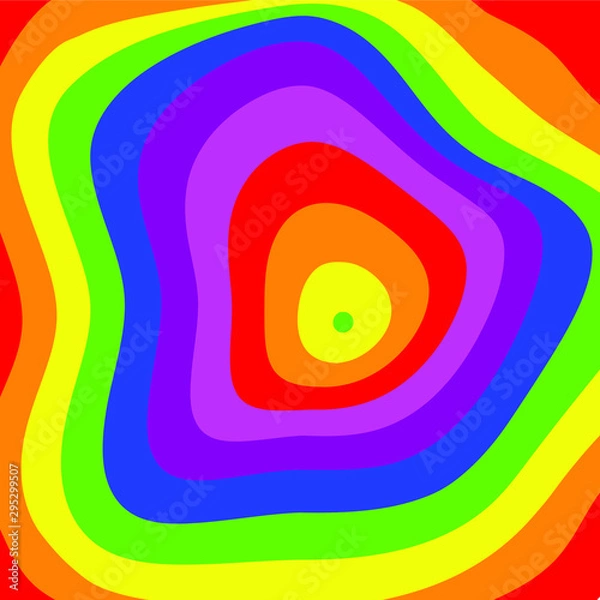Fototapeta The abstract is a rainbow-colored clear pattern that is the deformed background.
