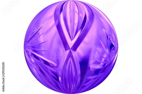 Obraz blue glass marble