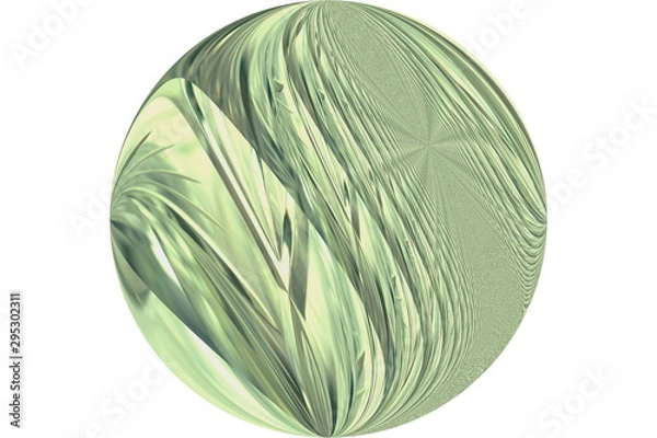 Obraz green glass marble